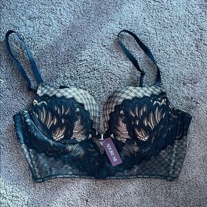 Adore Me Black Lace Bra